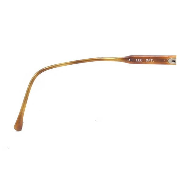 Al Lee Opt Tortoise Brown Oversize Eyeglasses Frames 54-18 140 USA Designer - Picture 10 of 12